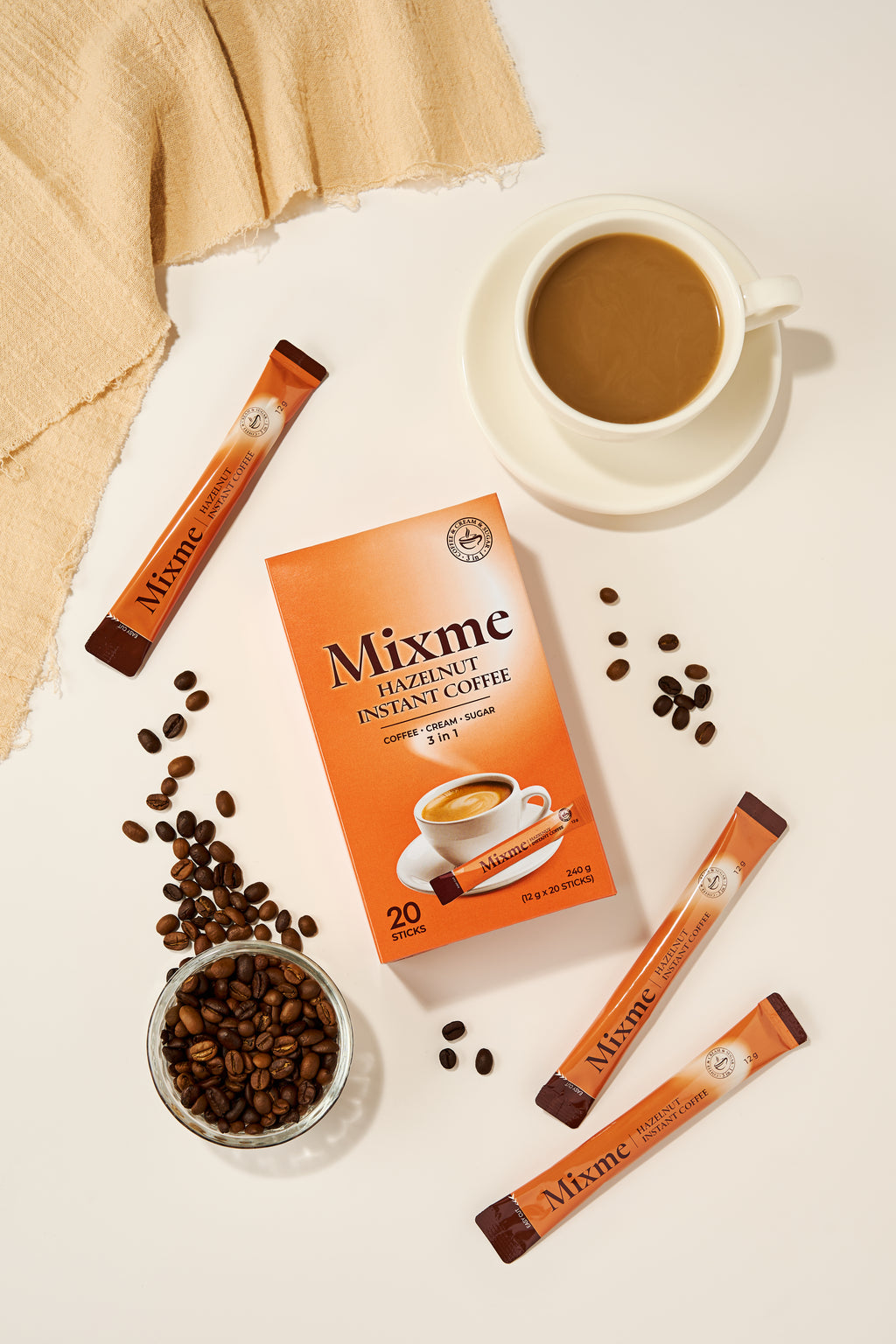 Mixme Hazelnut Instant Coffee
