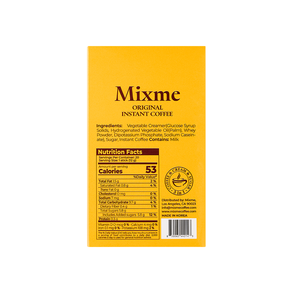 Mixme Original Instant Coffee - 3pk (60 sticks)